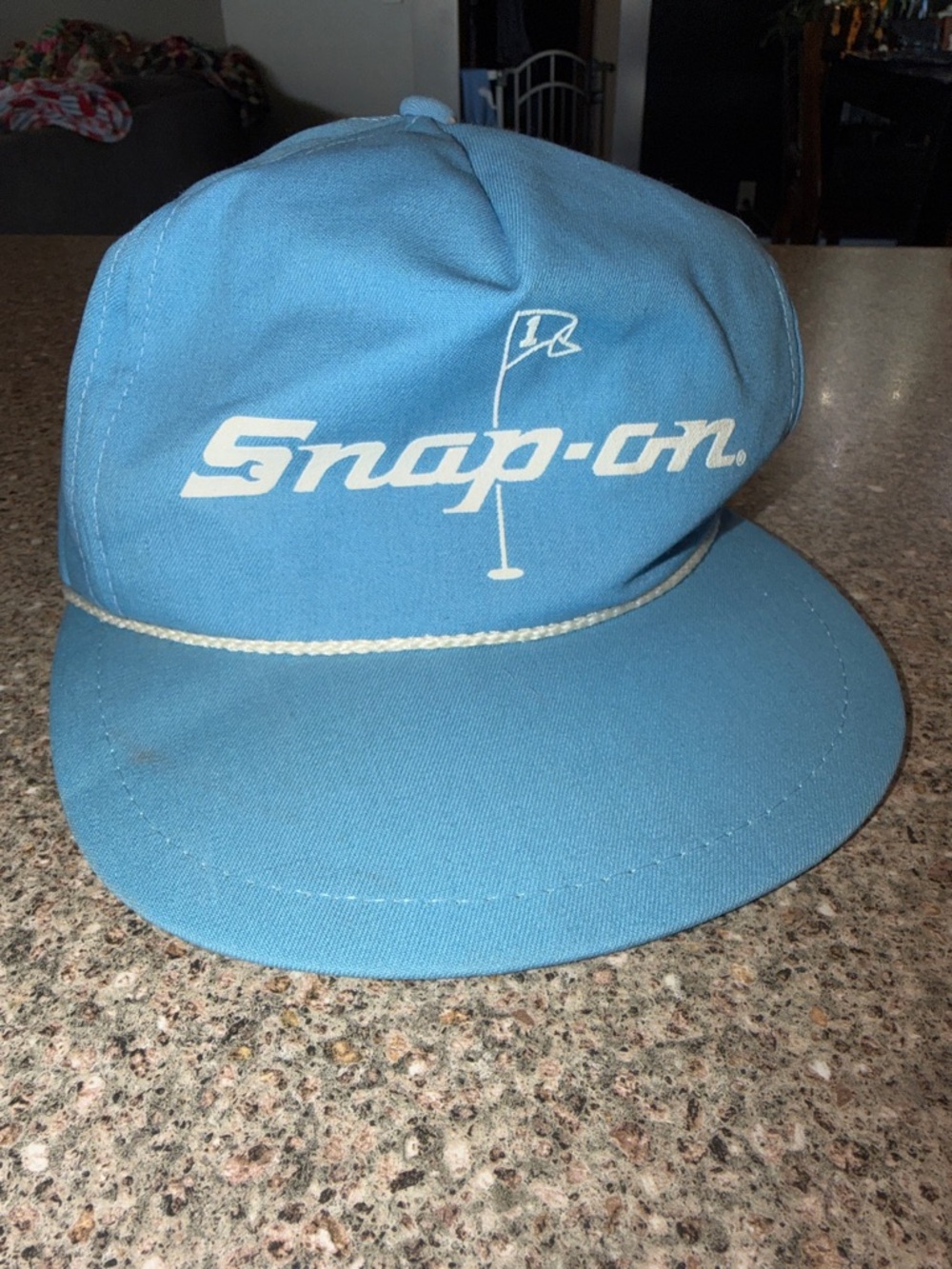 1980s Snap-on Light Blue Rope Bill Cap